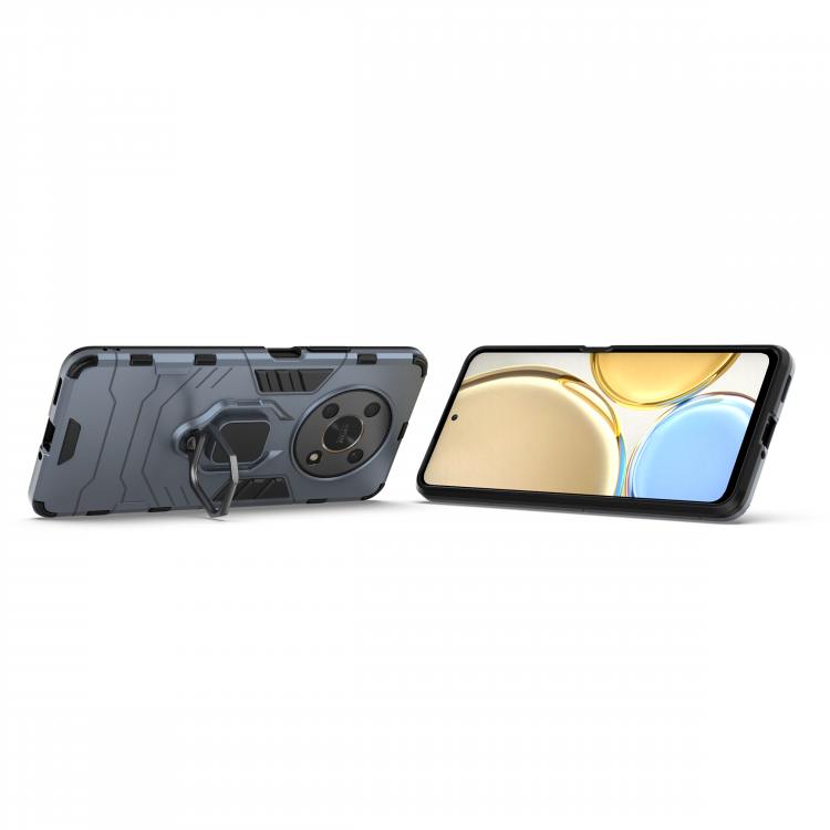 Чехол Armor Ring Holder для Honor X30, Honor X9 5G, Magic4 Lite 5G (темно-синий)