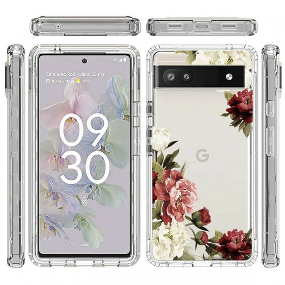 Чехол Flower Pattern для Google Pixel 6a (Trumpet Flower) Чехол Flower Pattern для Google Pixel 6a (Trumpet Flower)