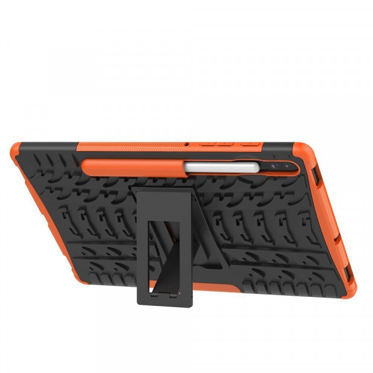 Чехол Hybrid Armor для Samsung Galaxy Tab S6 SM-T860 / SM-T865 (черный + оранжевый)