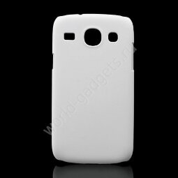 Пластиковый чехол для Samsung Galaxy Core / i8260 (белый)