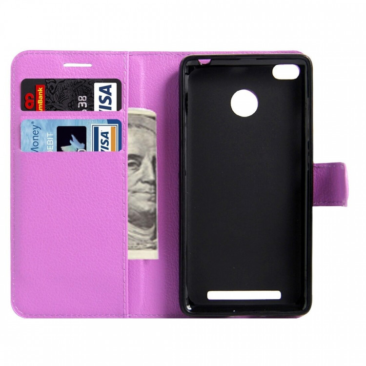 Чехол с визитницей для Xiaomi Redmi 3s / 3 Pro (фиолетовый)