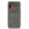 Чехол Litchi Texture для Xiaomi Mi A2 Lite / Redmi 6 Pro (серый)