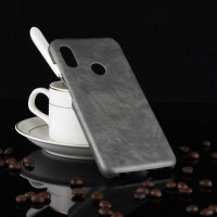 Чехол Litchi Texture для Xiaomi Mi A2 Lite / Redmi 6 Pro (серый)