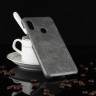Чехол Litchi Texture для Xiaomi Mi A2 Lite / Redmi 6 Pro (серый)