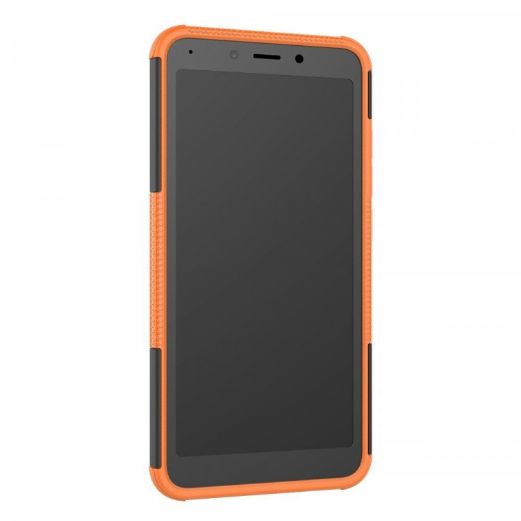 Чехол Hybrid Armor для Xiaomi Redmi 6 (черный + оранжевый)