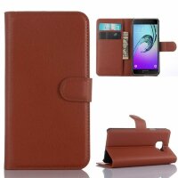 Чехол с визитницей для Samsung Galaxy A3 (2016) SM-A310F (коричневый)