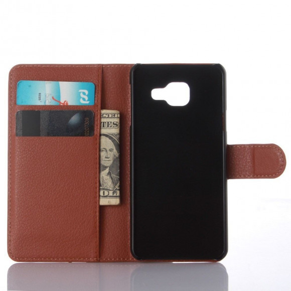 Чехол с визитницей для Samsung Galaxy A3 (2016) SM-A310F (коричневый) Чехол с визитницей для Samsung Galaxy A3 (2016) SM-A310F (коричневый)