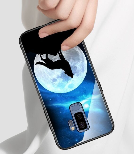 Чехол-накладка для Samsung Galaxy S9+ G965 (Night Along Wolf)