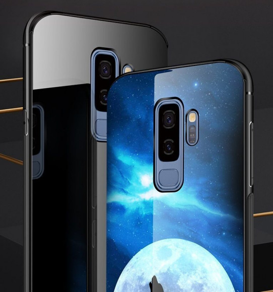 Чехол-накладка для Samsung Galaxy S9+ G965 (Night Along Wolf) Чехол-накладка для Samsung Galaxy S9+ G965 (Night Along Wolf)