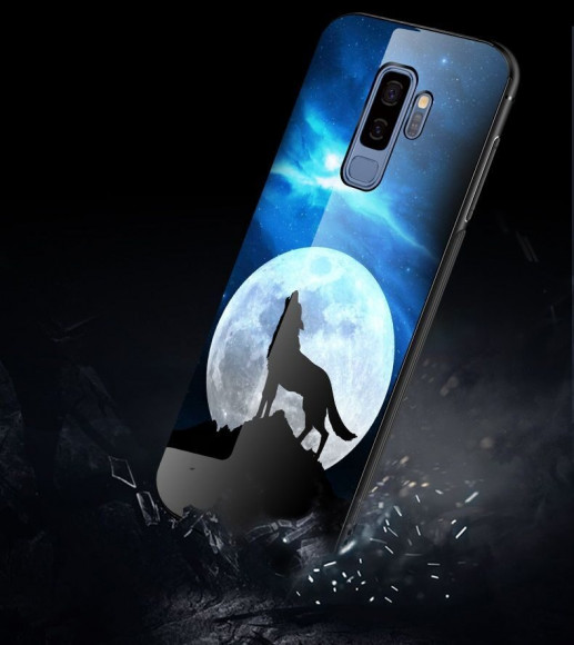Чехол-накладка для Samsung Galaxy S9+ G965 (Night Along Wolf) Чехол-накладка для Samsung Galaxy S9+ G965 (Night Along Wolf)