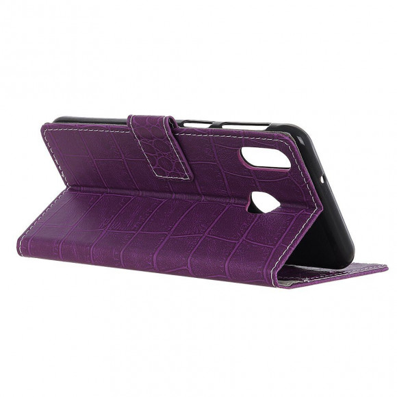 Чехол Crocodile Texture для Samsung Galaxy A30 / Galaxy A20 (фиолетовый) Чехол Crocodile Texture для Samsung Galaxy A30 / Galaxy A20 (фиолетовый)