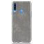 Кожаная накладка-чехол для Samsung Galaxy A20s (серый)