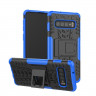 Чехол Hybrid Armor для Samsung Galaxy S10+ (Plus) (черный + голубой)
