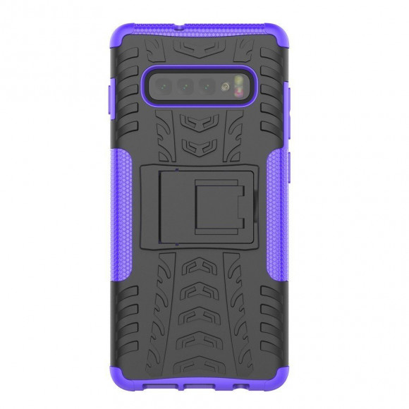 Чехол Hybrid Armor для Samsung Galaxy S10 (черный + фиолетовый) Чехол Hybrid Armor для Samsung Galaxy S10 (черный + фиолетовый)