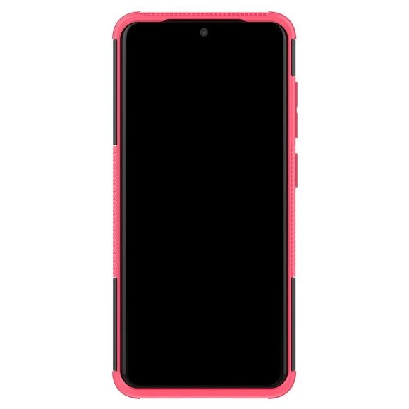 Чехол Hybrid Armor для Samsung Galaxy S20 (черный + розовый)