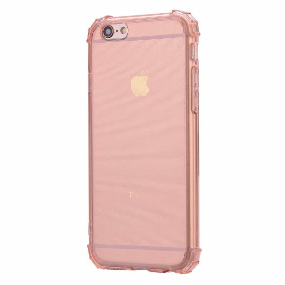 Силиконовый чехол с усиленными бортиками для iPhone 6s Plus / iPhone 6 Plus (розовый)
