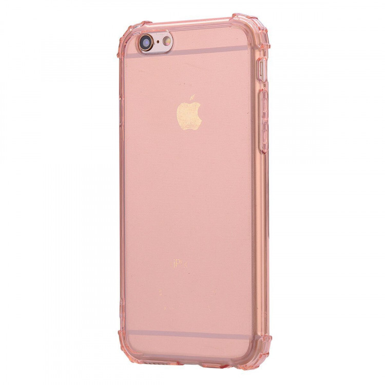Силиконовый чехол с усиленными бортиками для iPhone 6s Plus / iPhone 6 Plus (розовый)