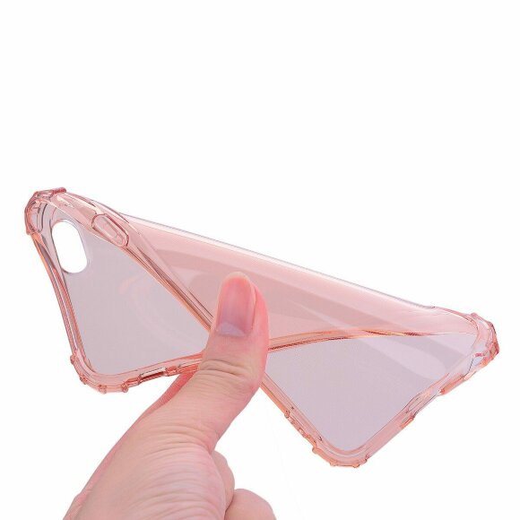 Силиконовый чехол с усиленными бортиками для iPhone 6s Plus / iPhone 6 Plus (розовый)