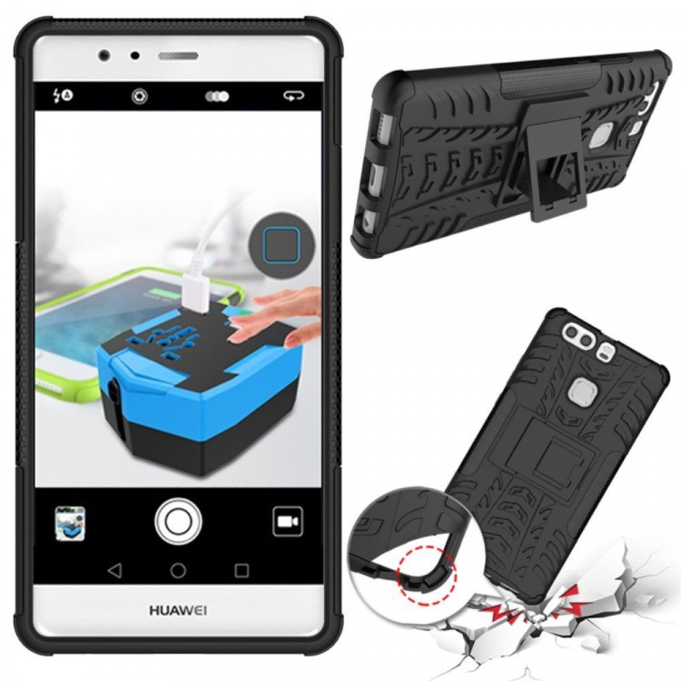 Чехол Hybrid Armor для Huawei P9 Plus (черный)