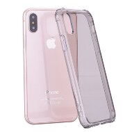 Силиконовый чехол с усиленными бортиками для iPhone X / ХS (черный) Силиконовый чехол с усиленными бортиками для iPhone X / ХS (черный)