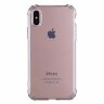 Силиконовый чехол с усиленными бортиками для iPhone X / ХS (черный)