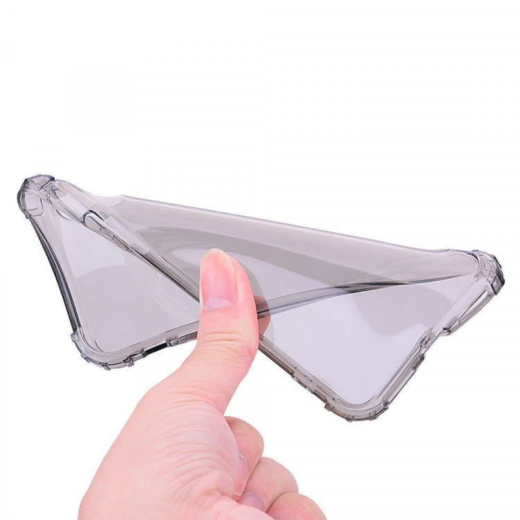 Силиконовый чехол с усиленными бортиками для iPhone X / ХS (черный)