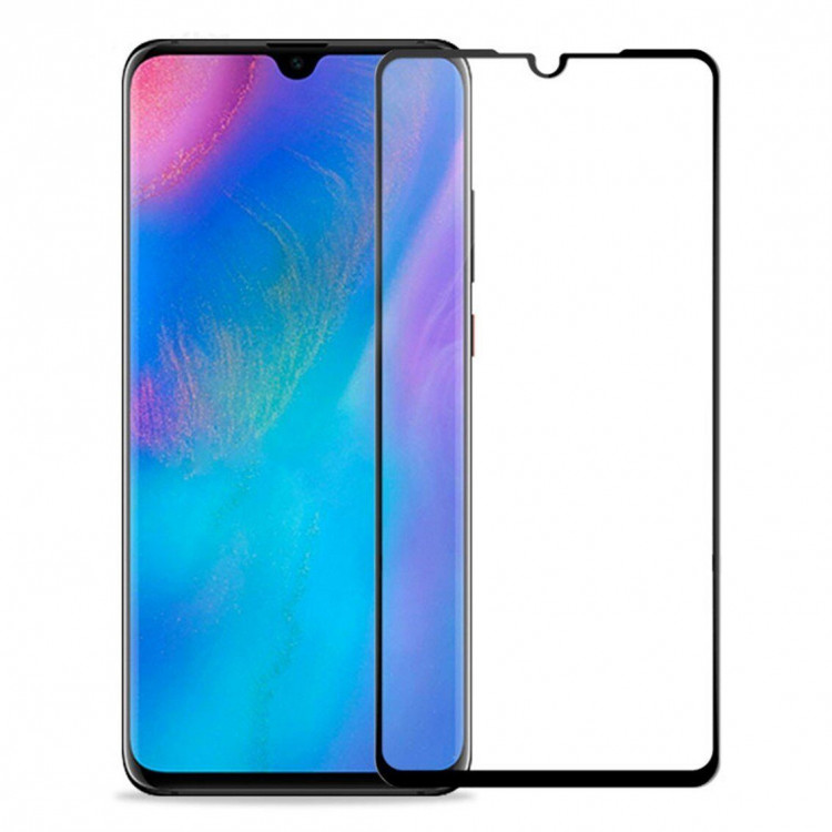 Защитное стекло 3D для Huawei P30 (черный)