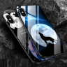 Чехол-накладка для iPhone XS Max (Night Along Wolf)