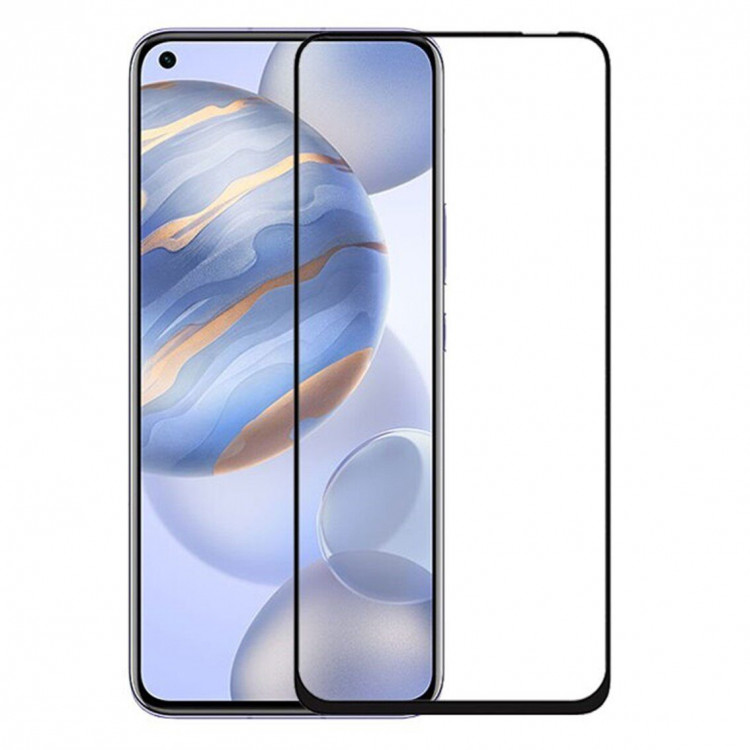 Защитное стекло 3D для Honor 30 (черный)