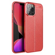 Чехол-накладка Litchi Grain для iPhone 13 Pro Max (красный)