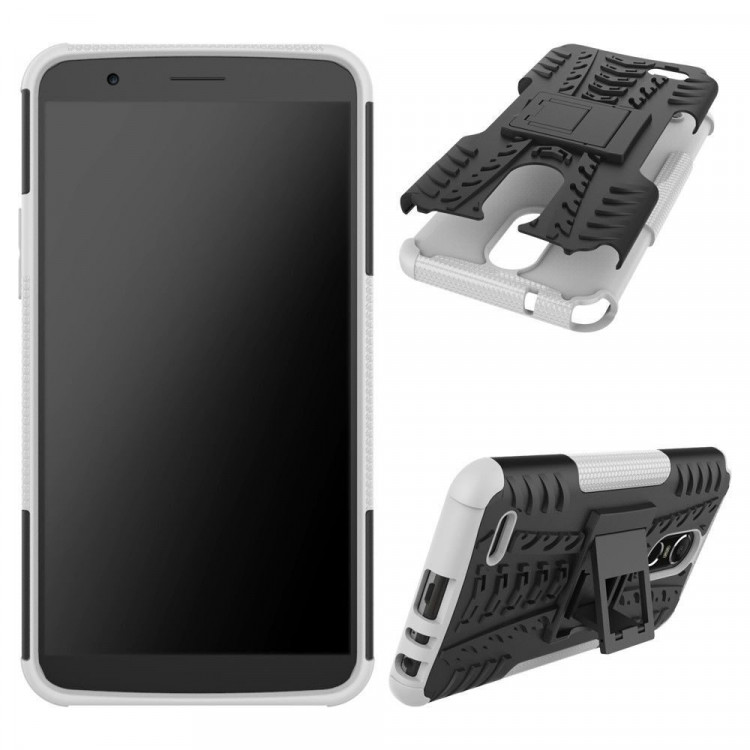 Чехол Hybrid Armor для LG Stylus 3 M400DY (черный + белый)