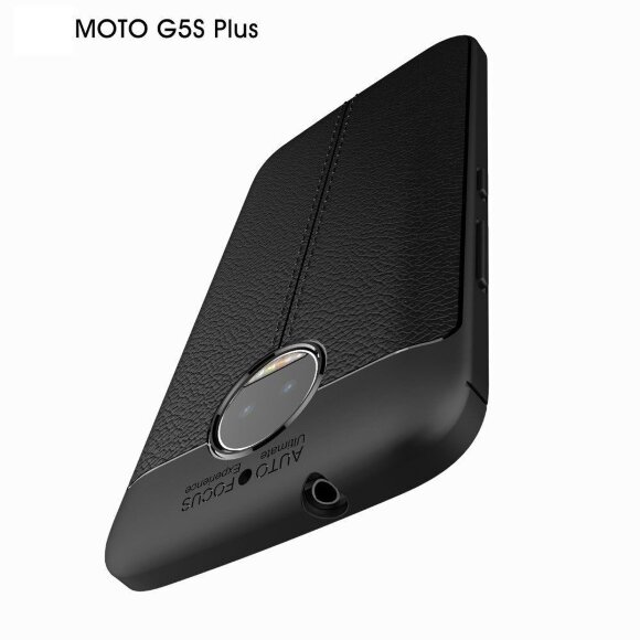 Чехол-накладка Litchi Grain для Motorola Moto G5S Plus (черный) Чехол-накладка Litchi Grain для Motorola Moto G5S Plus (черный)