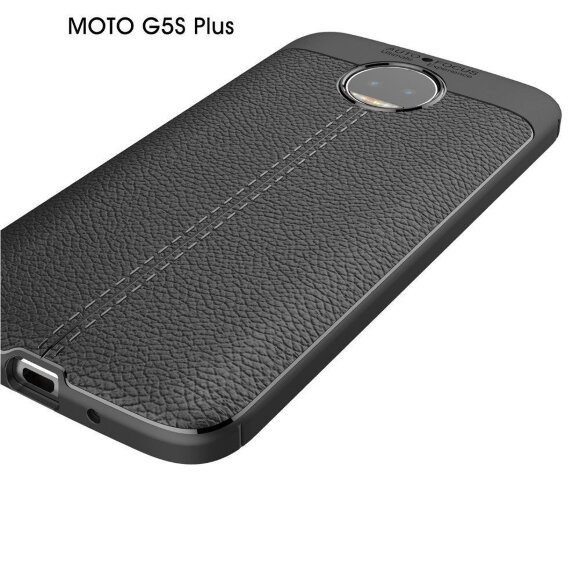 Чехол-накладка Litchi Grain для Motorola Moto G5S Plus (черный) Чехол-накладка Litchi Grain для Motorola Moto G5S Plus (черный)