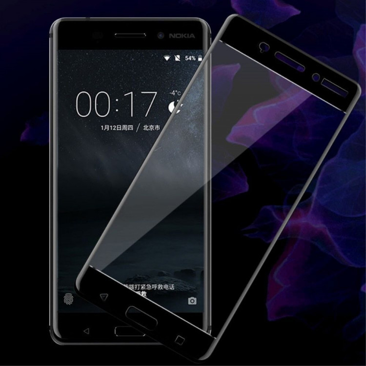 Защитное стекло 3D для Nokia 6 (черный)