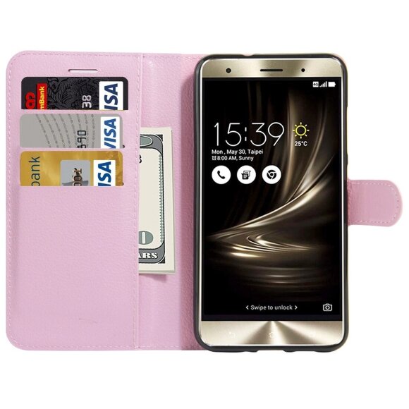 Чехол с визитницей для ASUS ZenFone 3 Deluxe ZS550KL (розовый) Чехол с визитницей для ASUS ZenFone 3 Deluxe ZS550KL (розовый)