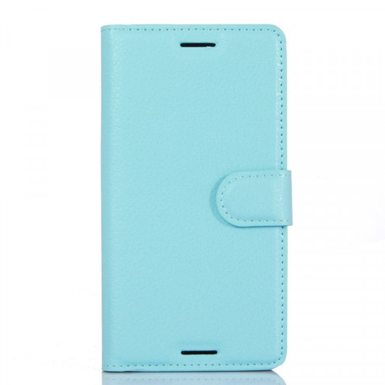 Чехол с визитницей для Sony Xperia X (голубой)