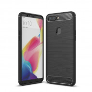 Чехол-накладка Carbon Fibre для OPPO R11s (черный) Чехол-накладка Carbon Fibre для OPPO R11s (черный)