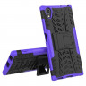 Чехол Hybrid Armor для Sony Xperia XA1 Plus (черный + фиолетовый)