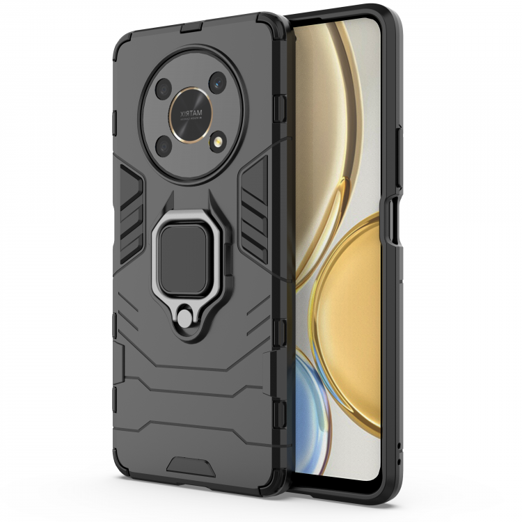 Чехол Armor Ring Holder для Honor X30, Honor X9 5G, Magic4 Lite 5G (черный)