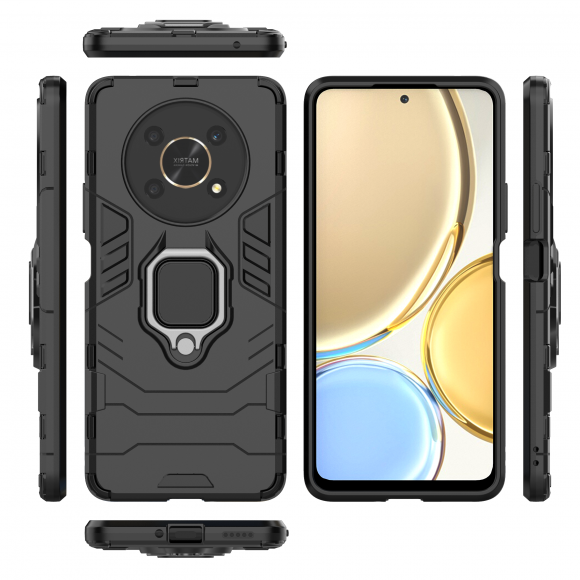 Чехол Armor Ring Holder для Honor X30, Honor X9 5G, Magic4 Lite 5G (черный) Чехол Armor Ring Holder для Honor X30, Honor X9 5G, Magic4 Lite 5G (черный)