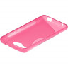 Нескользящий чехол для ZTE Blade L3 (розовый)