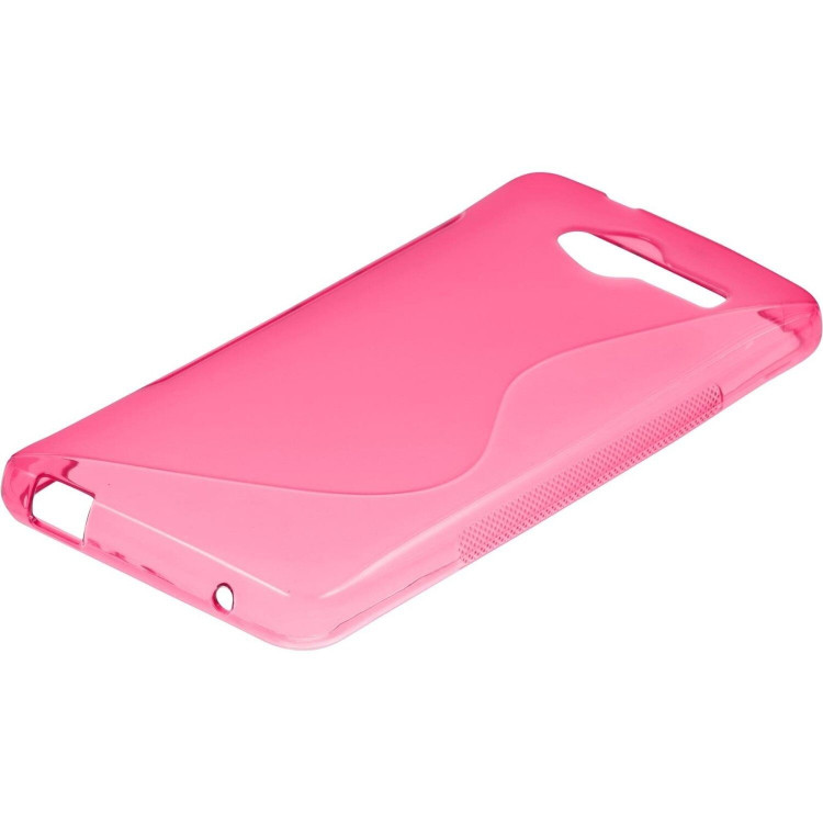 Нескользящий чехол для ZTE Blade L3 (розовый)
