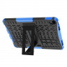 Чехол Hybrid Armor для iPad 10 2022 - 10,9 дюйма (черный + голубой)