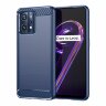 Чехол-накладка Carbon Fibre для Realme 9 4G, Realme 9 Pro+ (темно-синий)