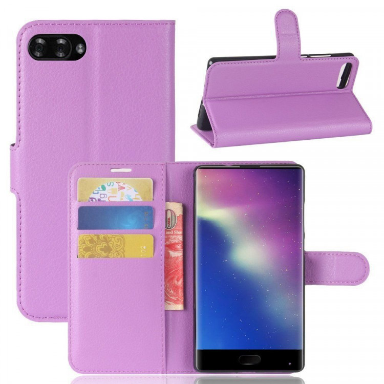 Чехол с визитницей для Doogee Mix (фиолетовый)