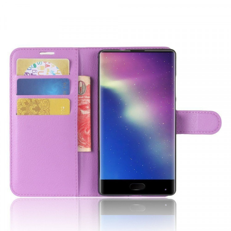 Чехол с визитницей для Doogee Mix (фиолетовый)
