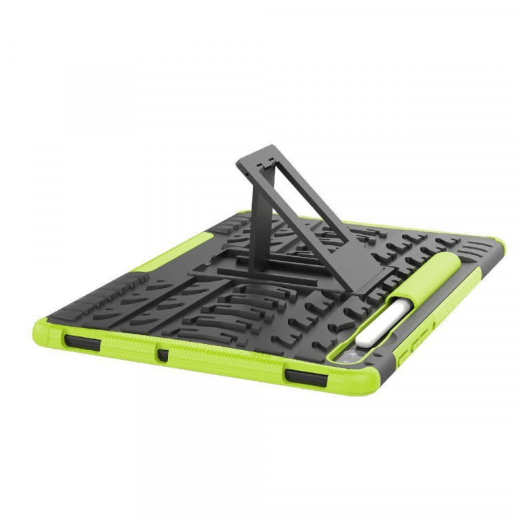 Чехол Hybrid Armor для Samsung Galaxy Tab S6 SM-T860 / SM-T865 (черный + зеленый)