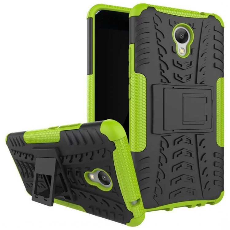 Чехол Hybrid Armor для Meizu M5 Note (черный + зеленый)
