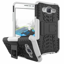 Чехол Hybrid Armor для Samsung Galaxy J2 Prime SM-G532F (черный + белый)