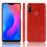 Чехол Litchi Texture для Xiaomi Mi A2 Lite / Redmi 6 Pro (красный)